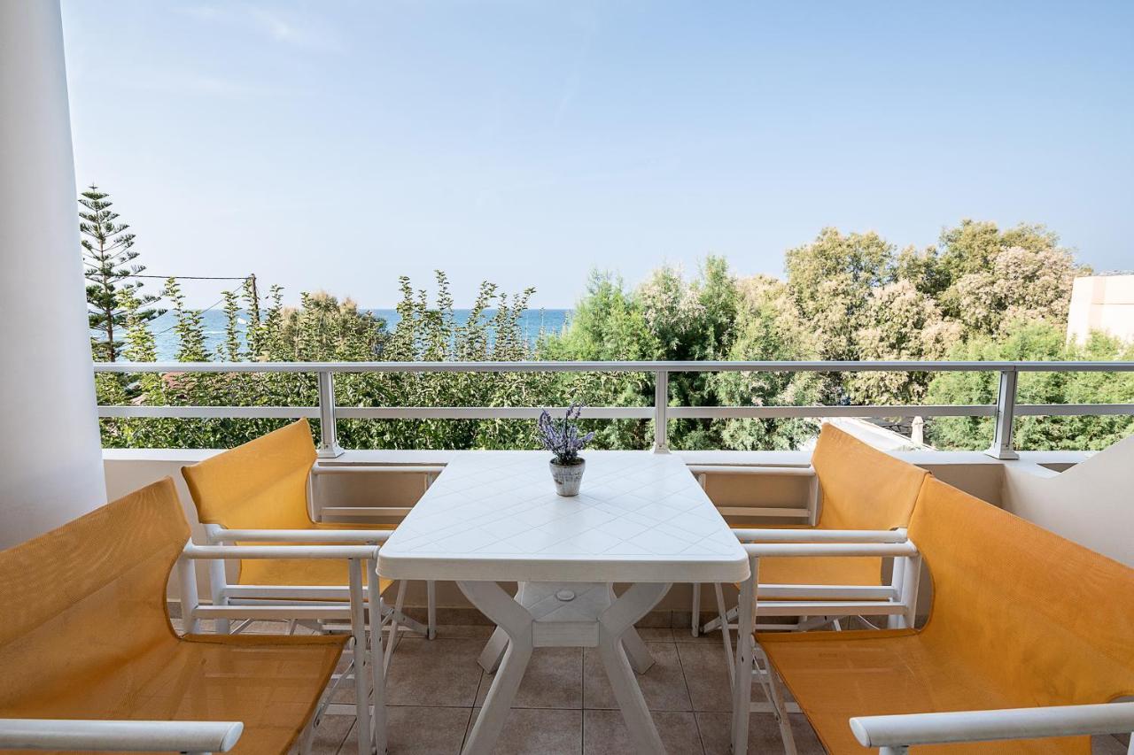 Angela Beach Aparthotel Platanias  Bagian luar foto