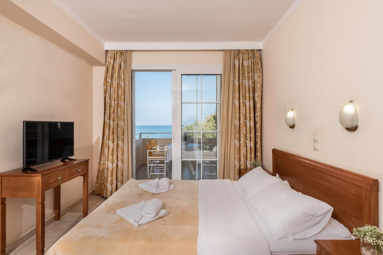 Angela Beach Aparthotel Platanias  Bagian luar foto