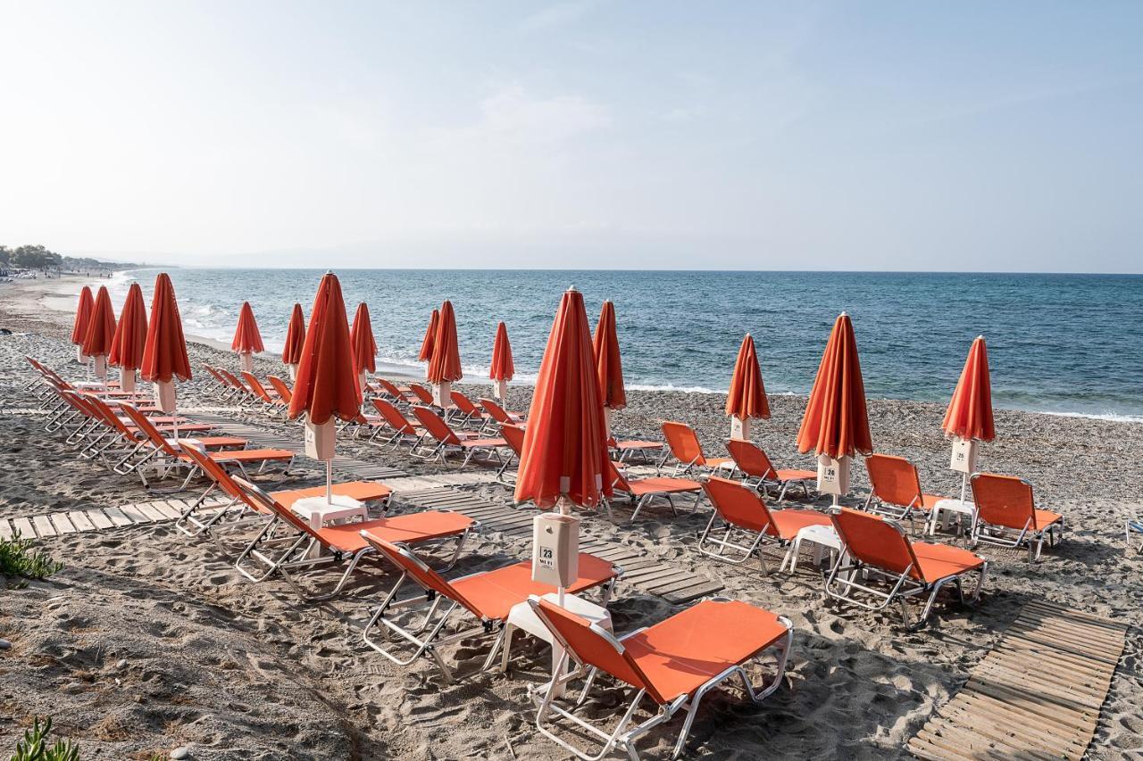 Angela Beach Aparthotel Platanias  Bagian luar foto